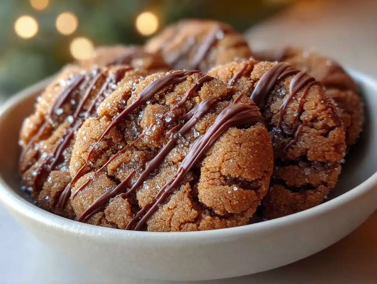 Gingerbread Crinkle Cookies preparation steps