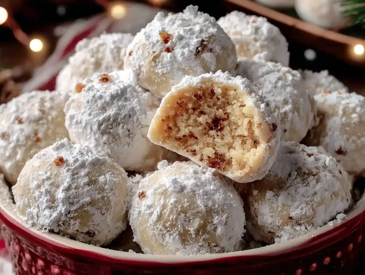 gingerbread snowballs preparation steps