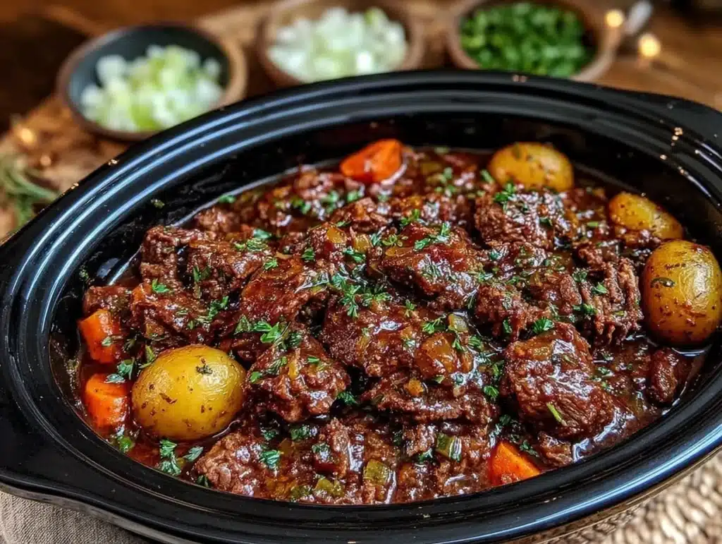 ground beef slow cooker recipes - featured image