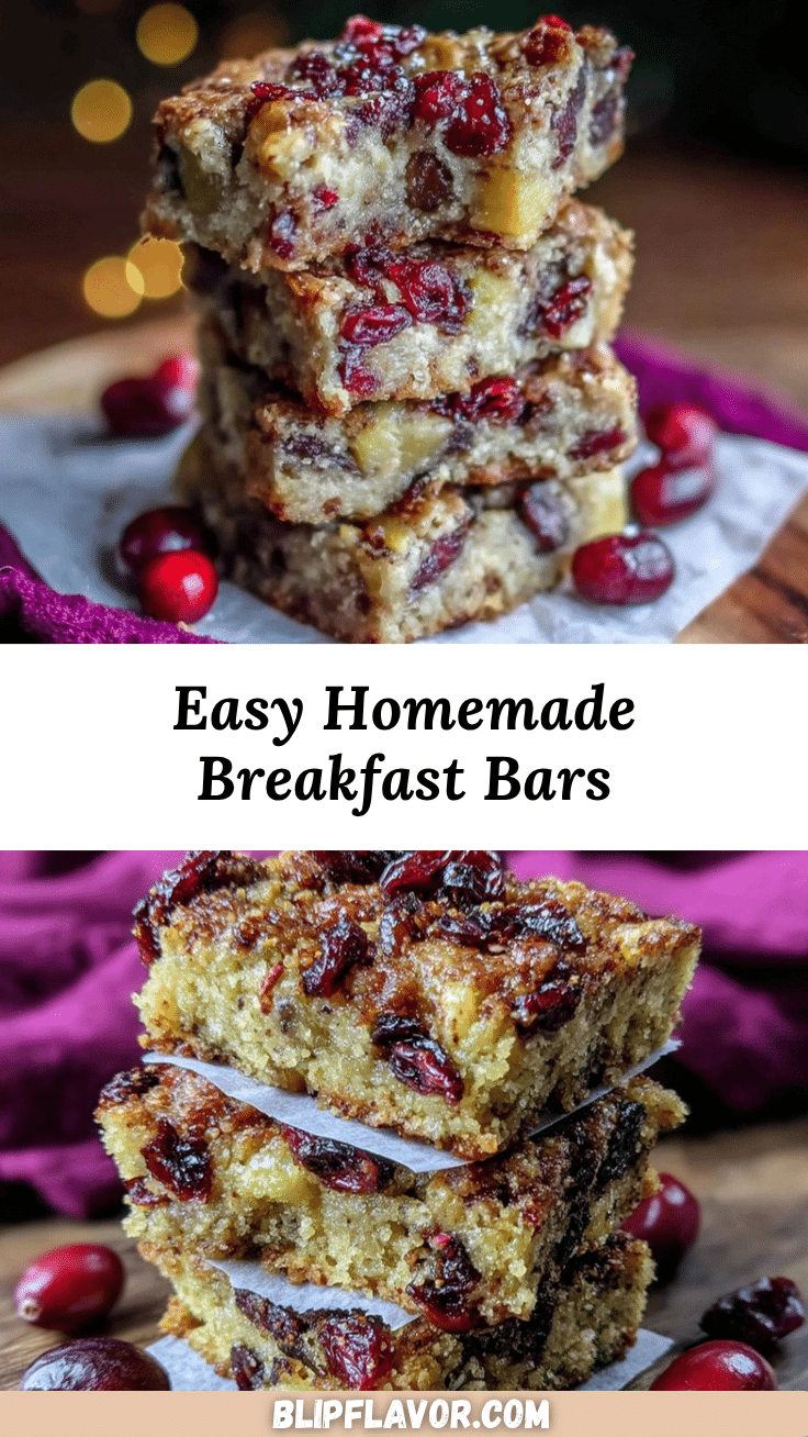 healthy breakfast bars recipe