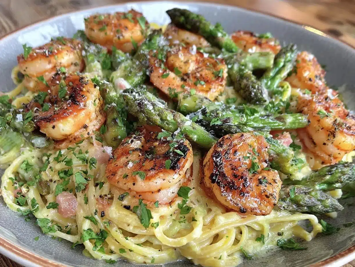 lemon asparagus pasta preparation steps