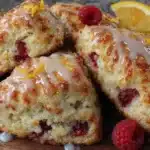 lemon raspberry scones - featured image