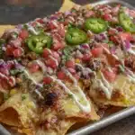 loaded sheet pan nachos - featured image