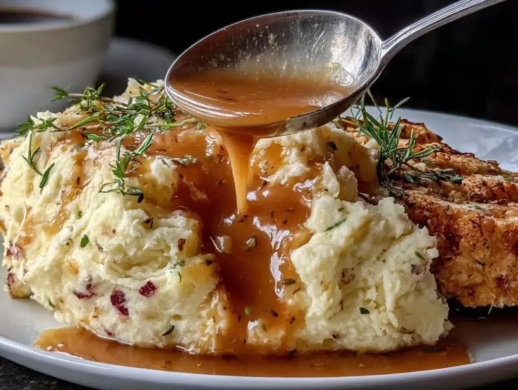 make ahead turkey gravy - featured image