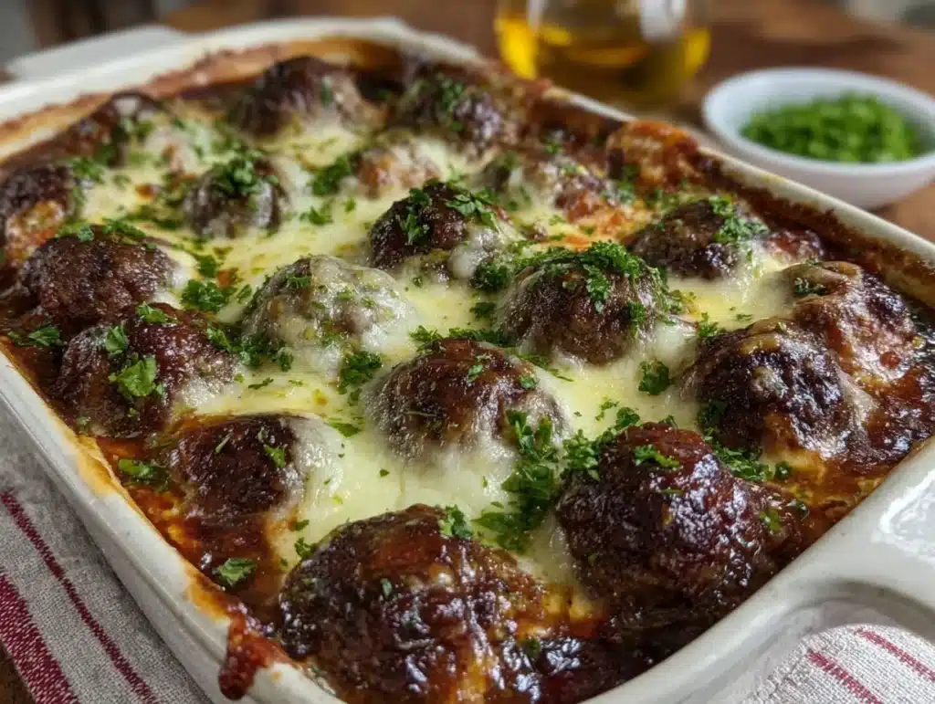 meatball casserole - featured image