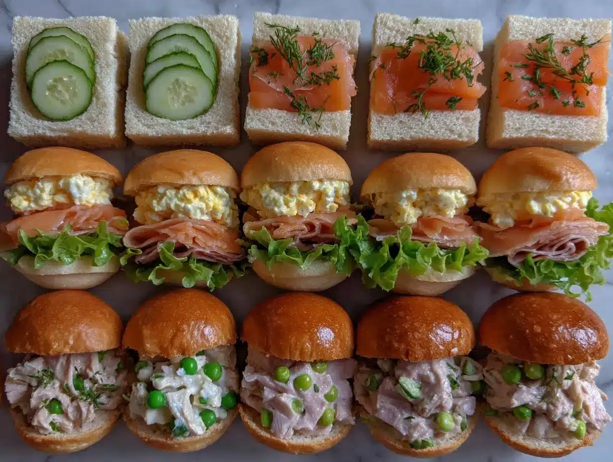 mini sandwiches for parties preparation steps