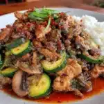 mushroom chicken stir fry - featured image