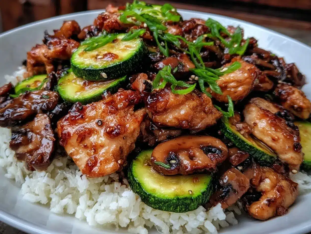 mushroom chicken stir fry preparation steps