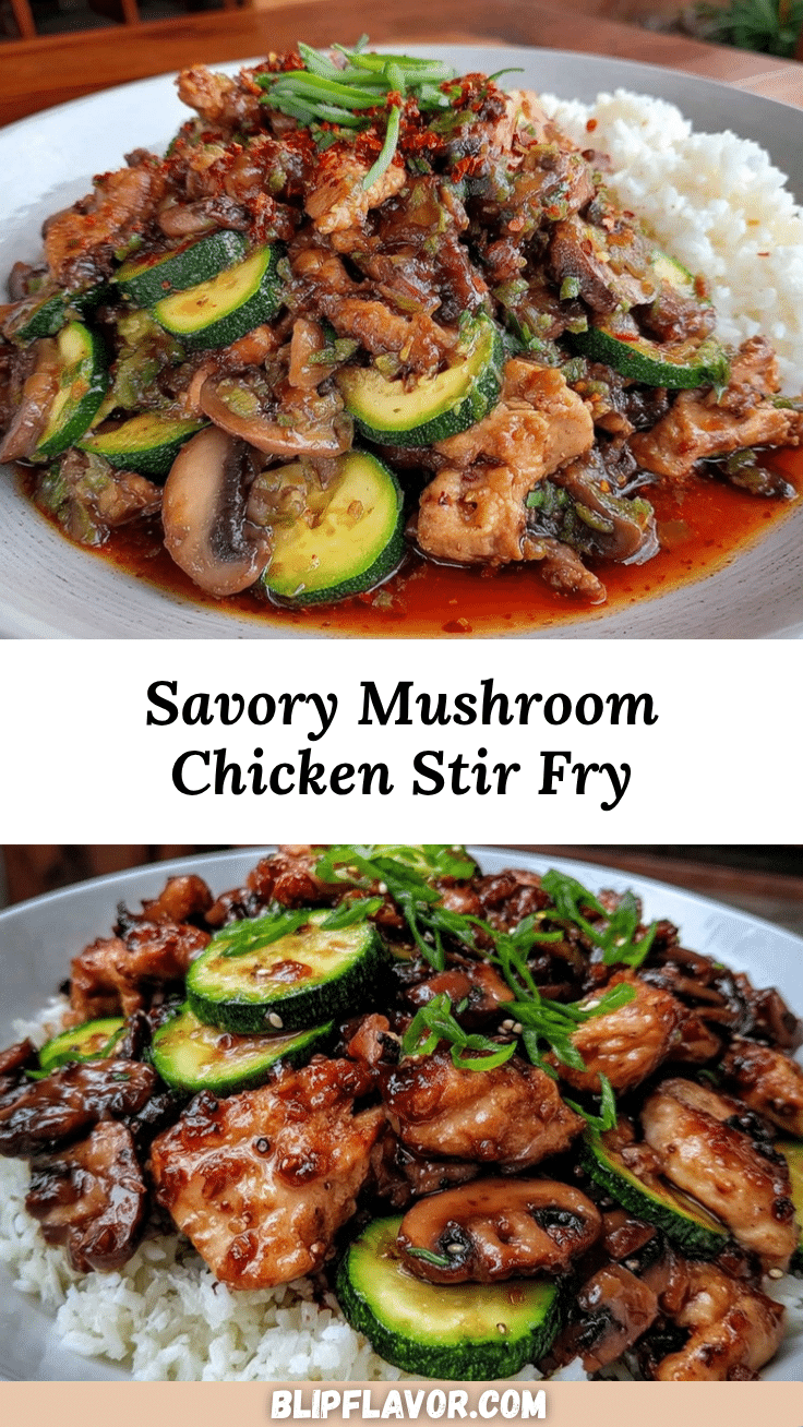 mushroom chicken stir fry recipe