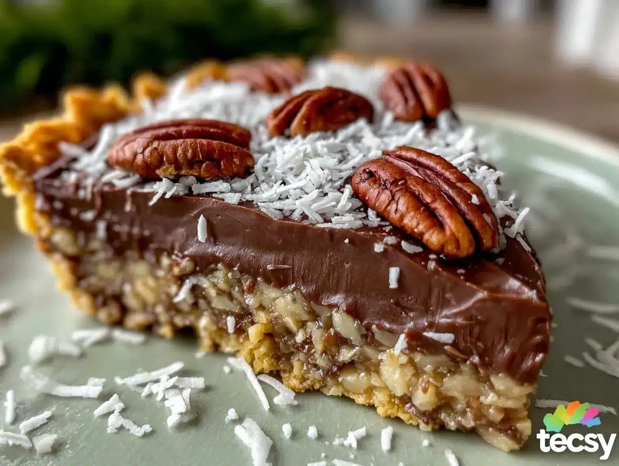 no-bake German chocolate pie preparation steps