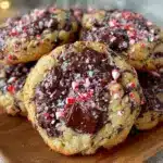 Peppermint Chocolate Chunk Cookies - featured image