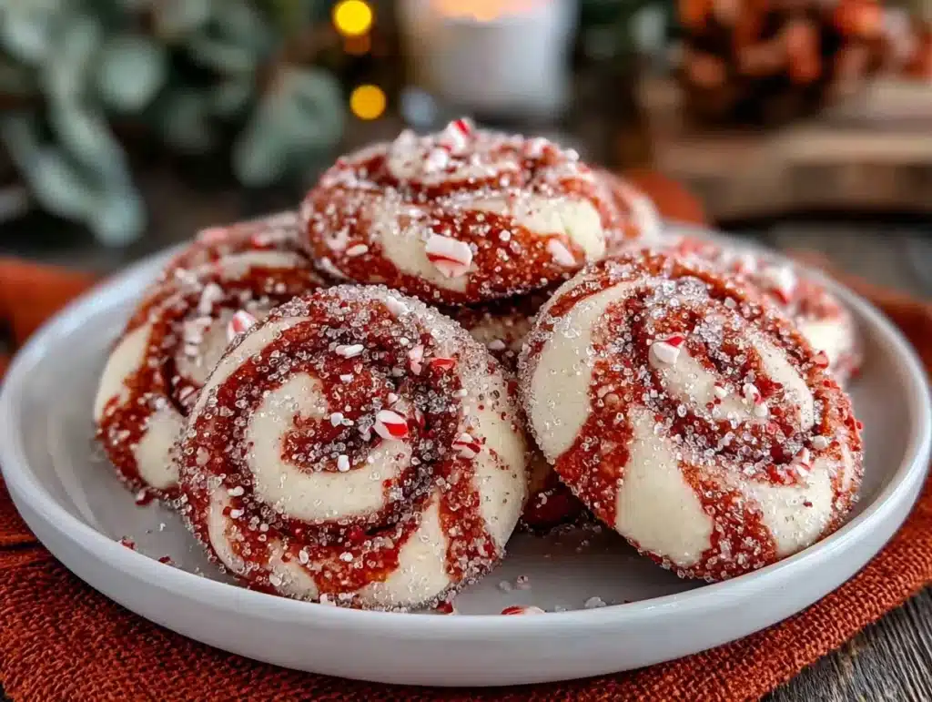 peppermint swirl cookies - featured image