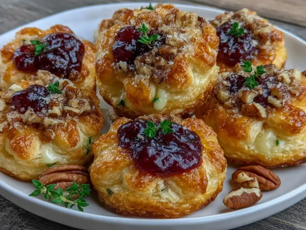 puff pastry brie bites preparation steps