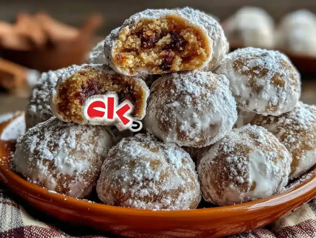 pumpkin spice snowball cookies - featured image