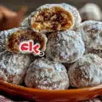 pumpkin spice snowball cookies - featured image