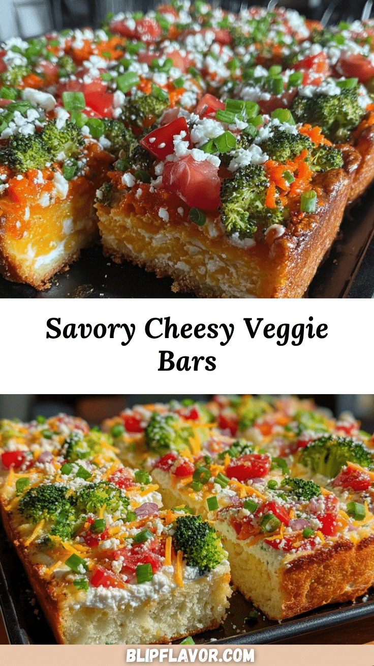 savory veggie bars recipe
