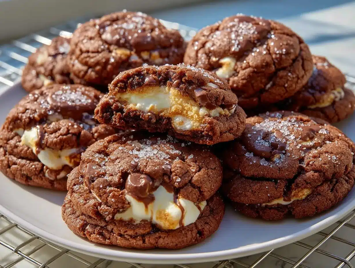 smores hot chocolate cookies preparation steps