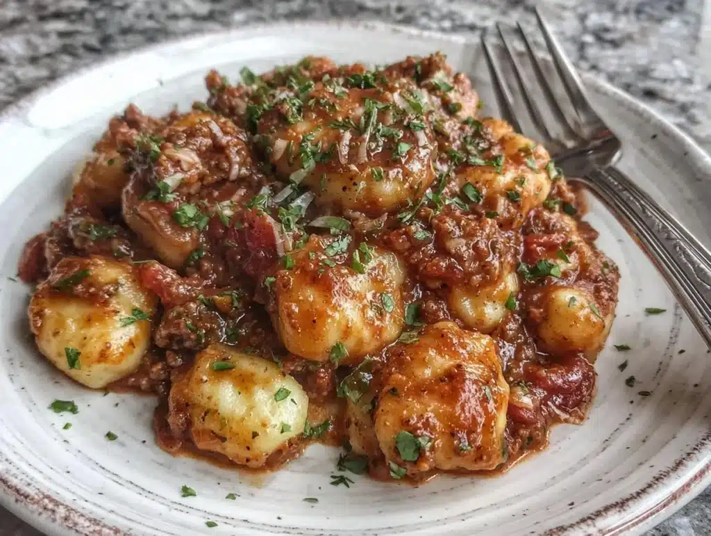 stovetop gnocchi lasagna - featured image