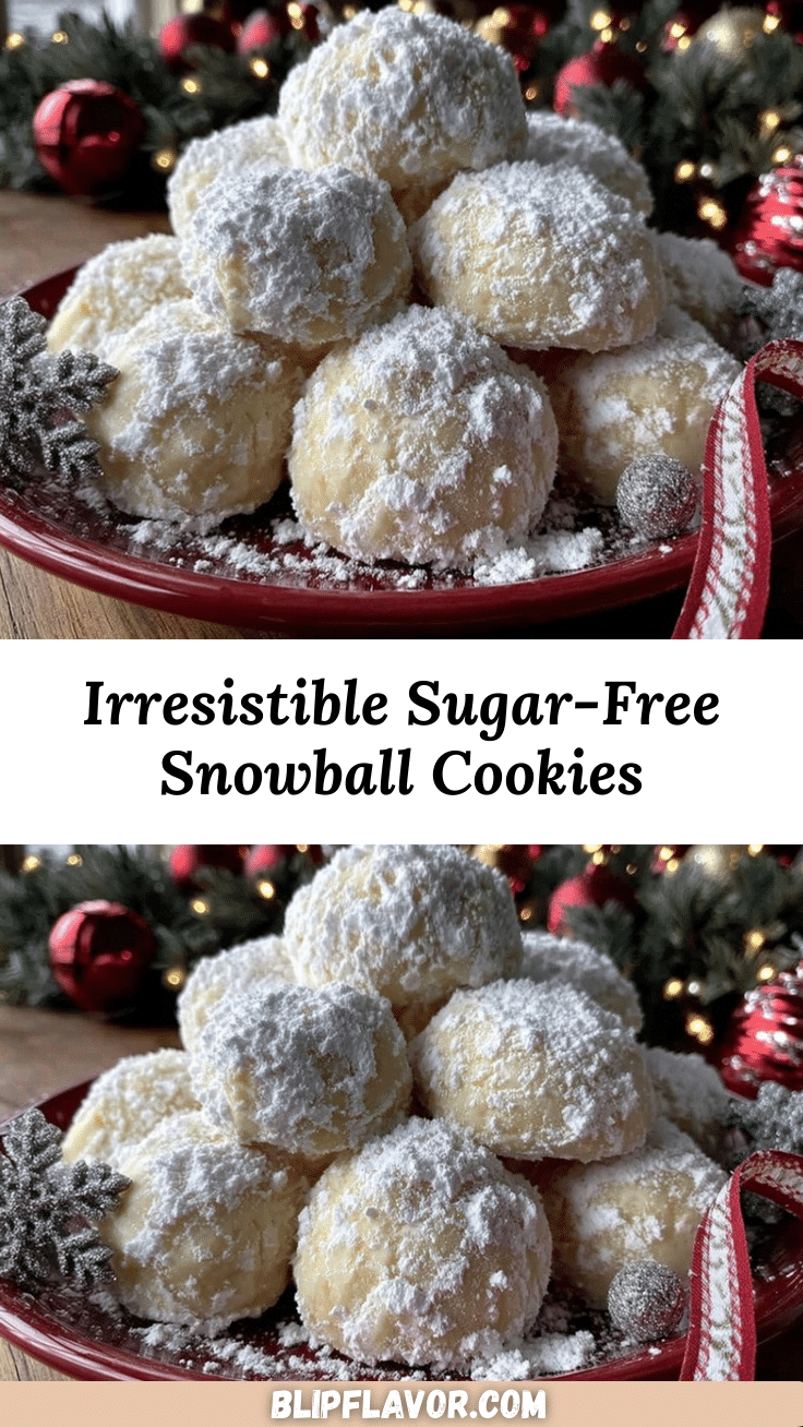 sugar-free snowball Christmas cookies recipe