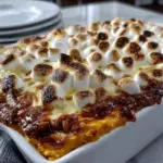 sweet potato casserole with marshmallows - featured image