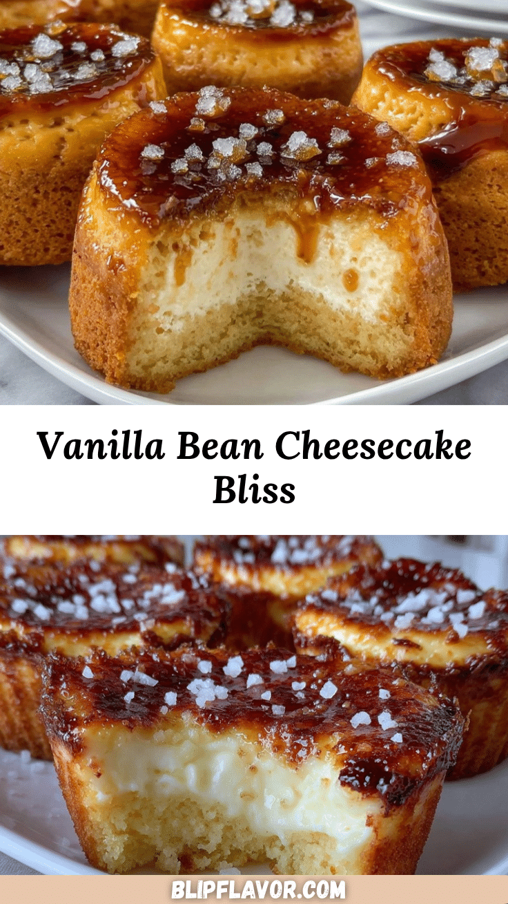 vanilla bean crème brûlée cheesecake cupcakes recipe