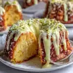 vegan pistachio coffee cake - featured image