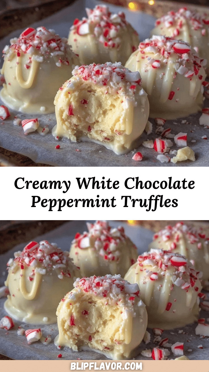 white chocolate peppermint truffles recipe