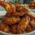 air fryer buffalo wings - featured image