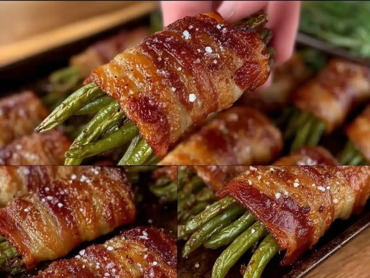 bacon-wrapped green beans preparation steps