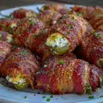 bacon wrapped jalapeño poppers - featured image