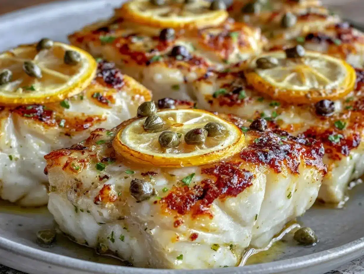 baked cod with lemon and capers preparation steps