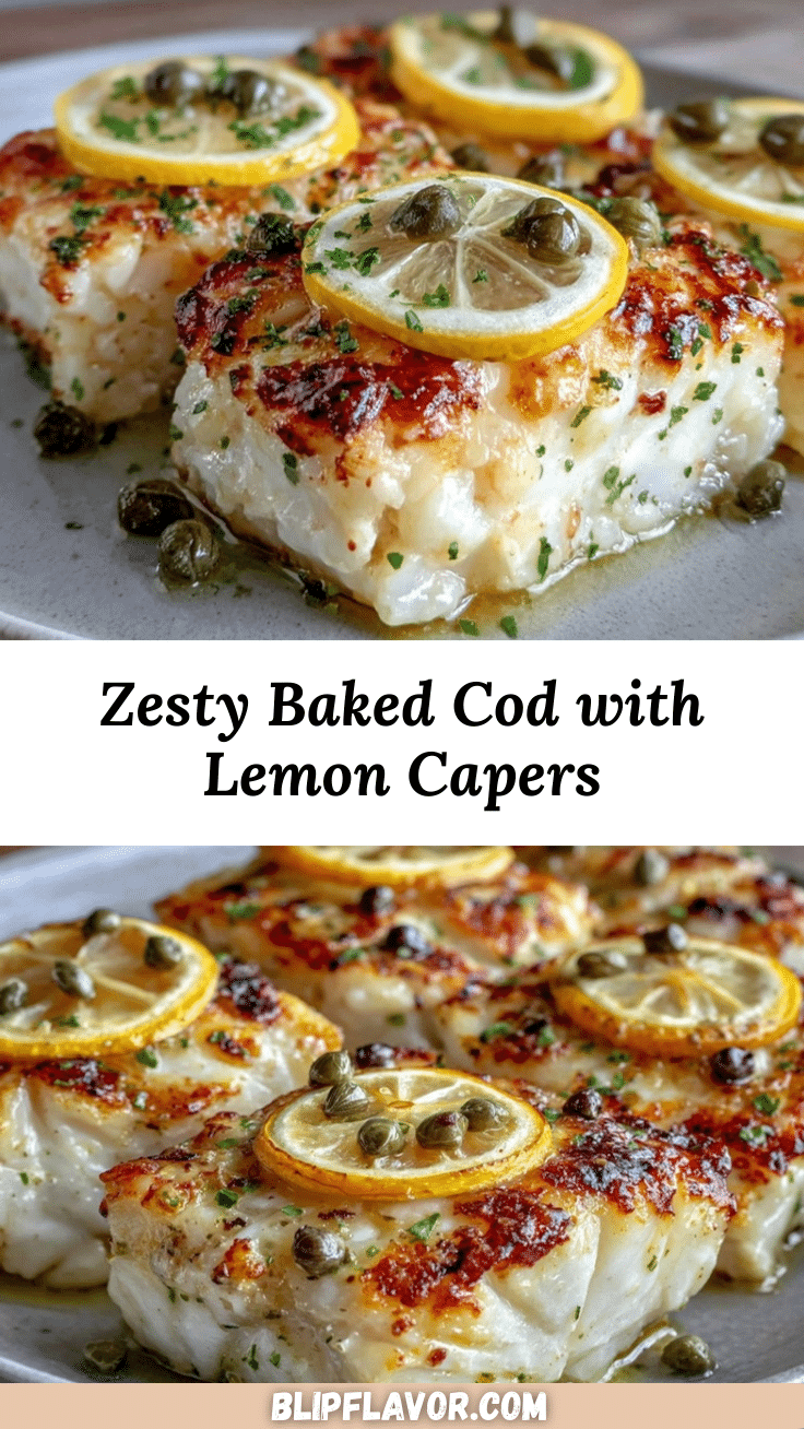 baked cod with lemon and capers recipe