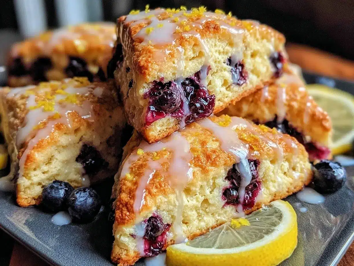 blueberry lemon scones preparation steps