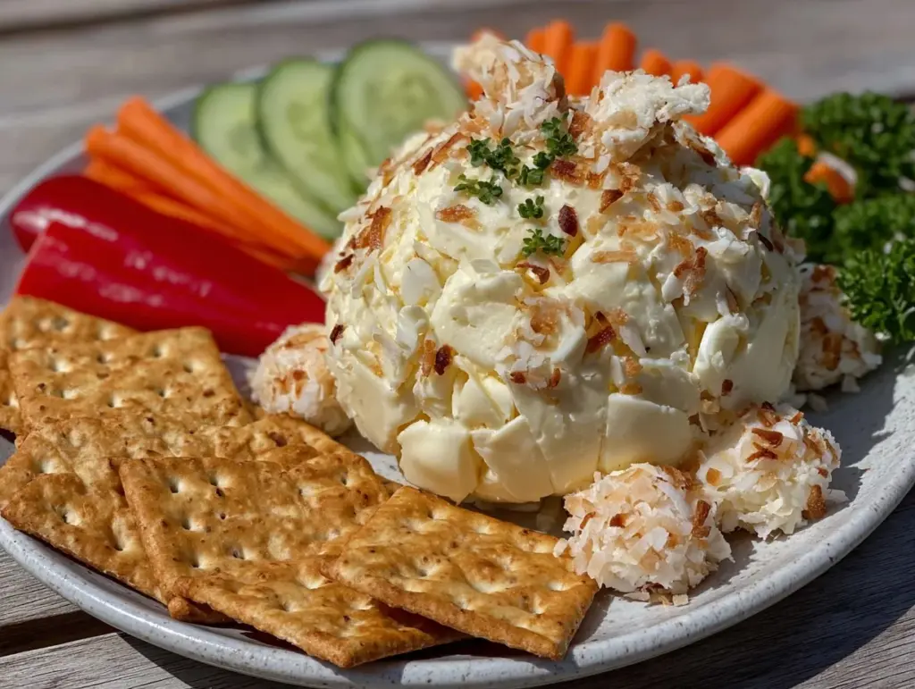 bunny butt cheese ball - featured image