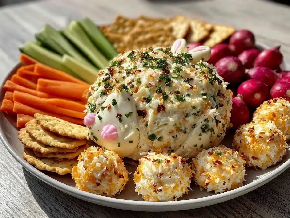 bunny butt cheese ball preparation steps