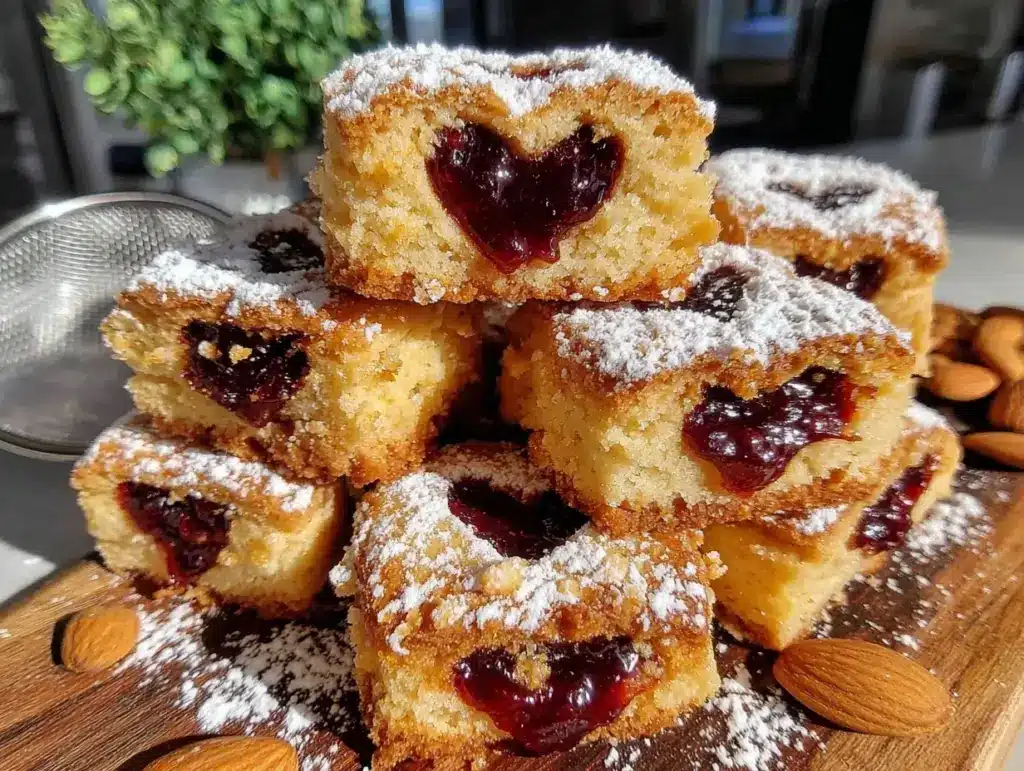 buttery linzer cookies - featured image
