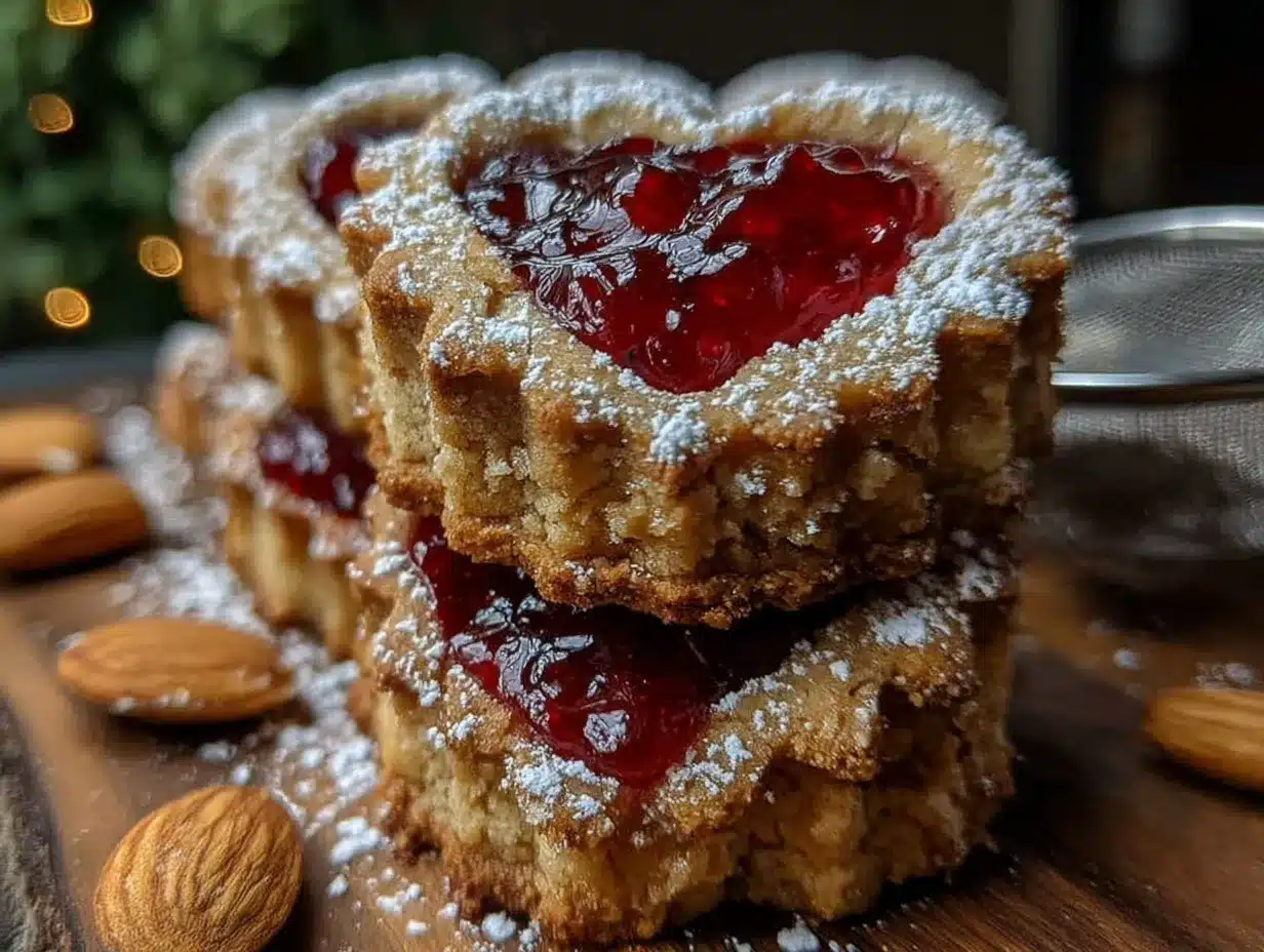 buttery linzer cookies preparation steps