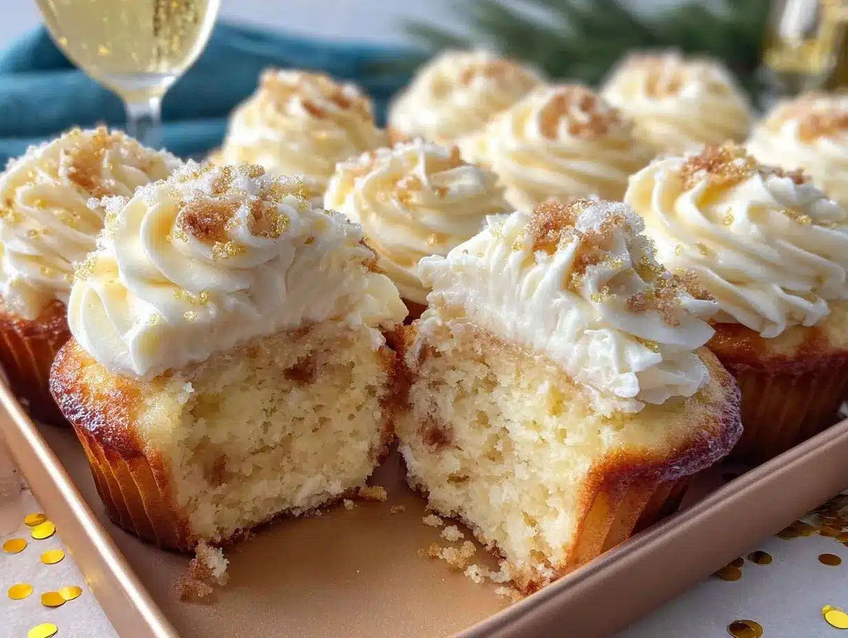 Champagne Cupcakes preparation steps