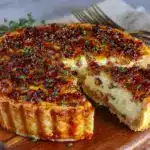 classic creamy quiche lorraine - featured image