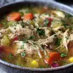 cozy chicken vegetable soup - featured image