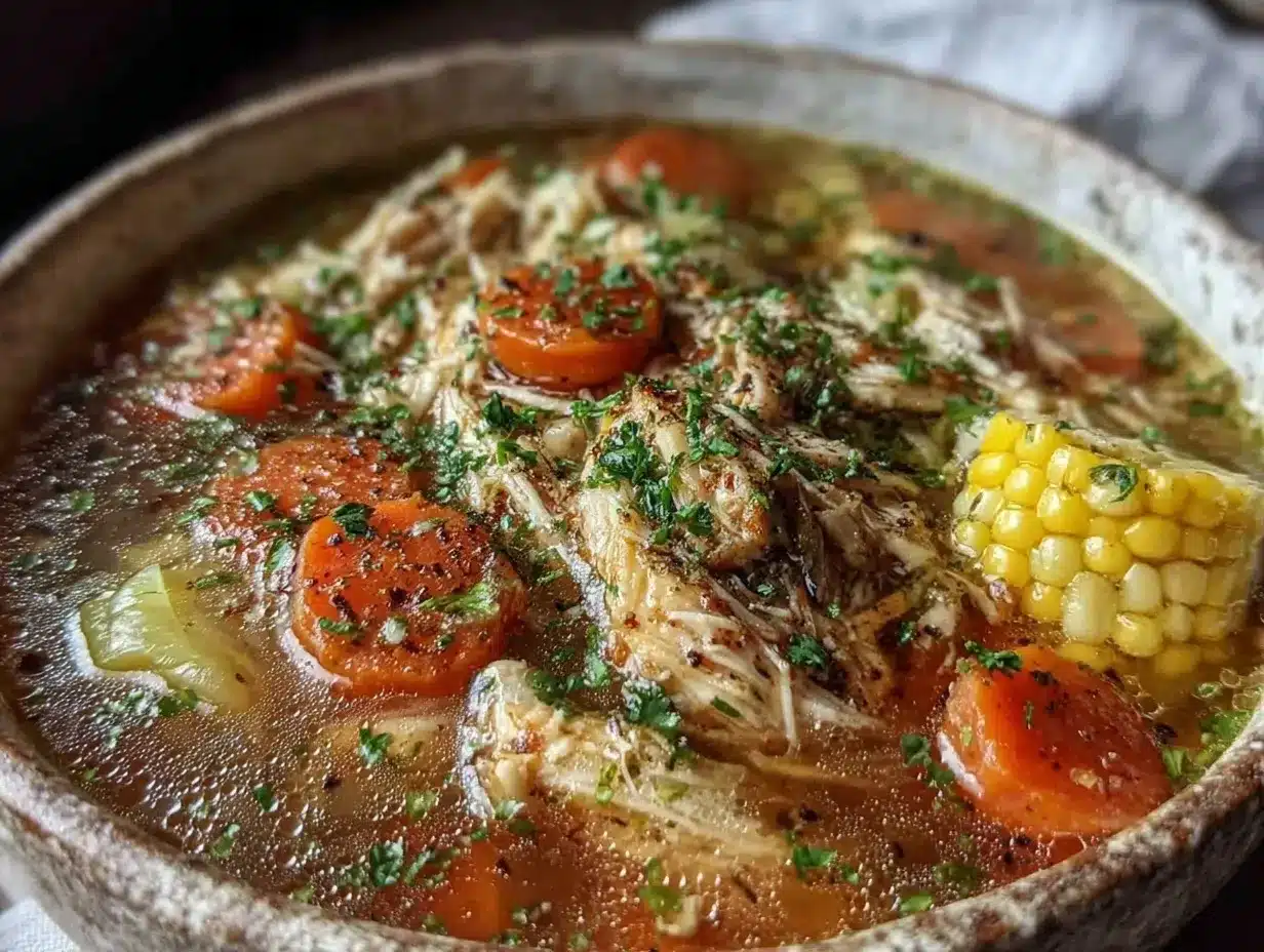 cozy chicken vegetable soup preparation steps