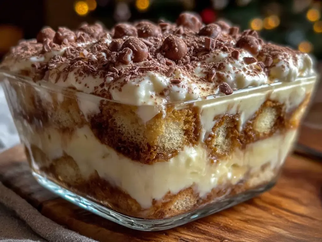 cozy gingerbread tiramisu - featured image