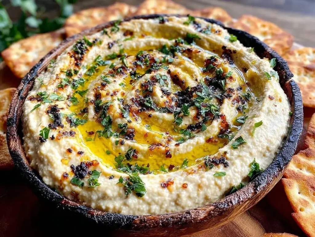 creamy baba ganoush dip - featured image