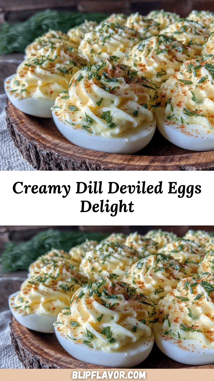 creamy dill deviled eggs recipe