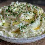 creamy garlic mashed potatoes - featured image
