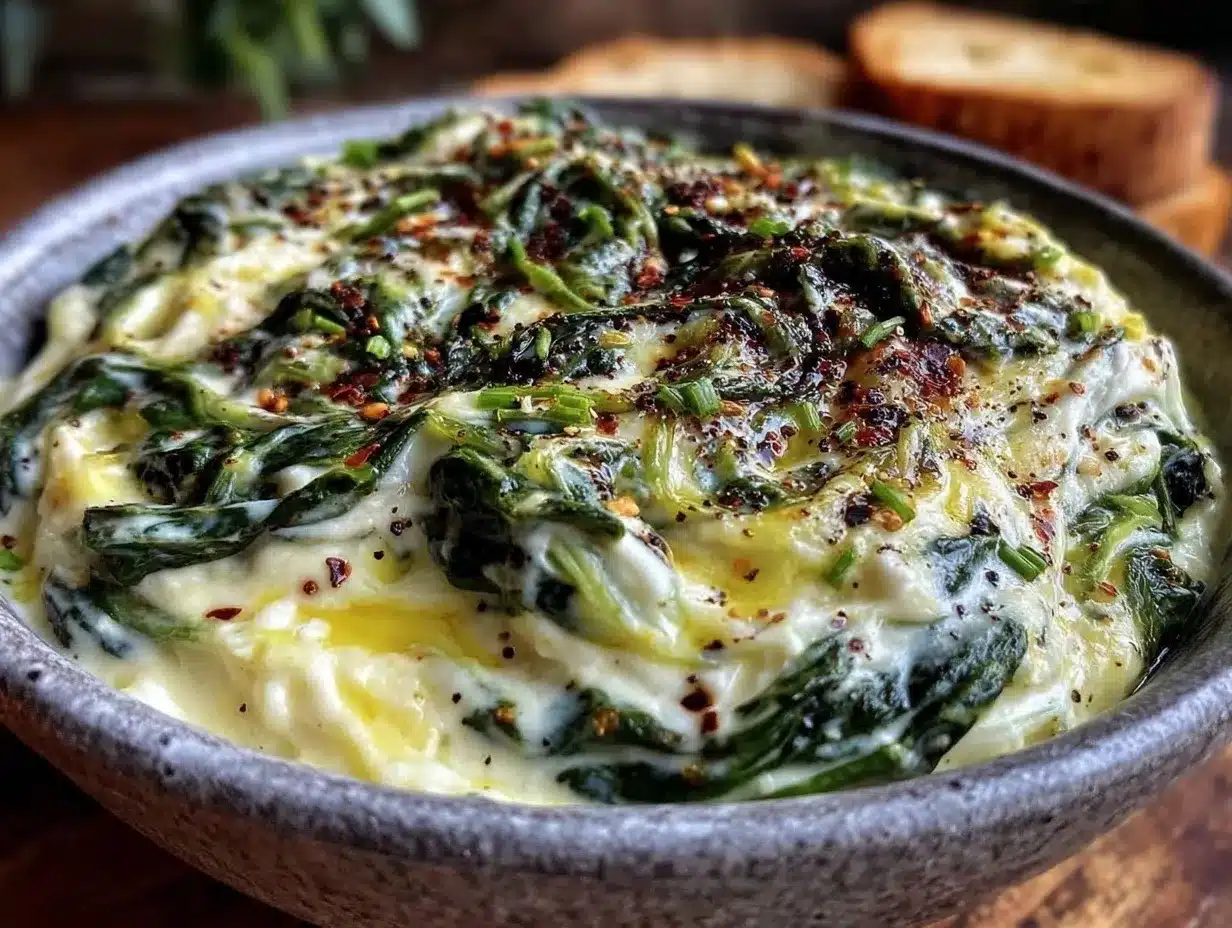 creamy garlic parmesan spinach delight preparation steps