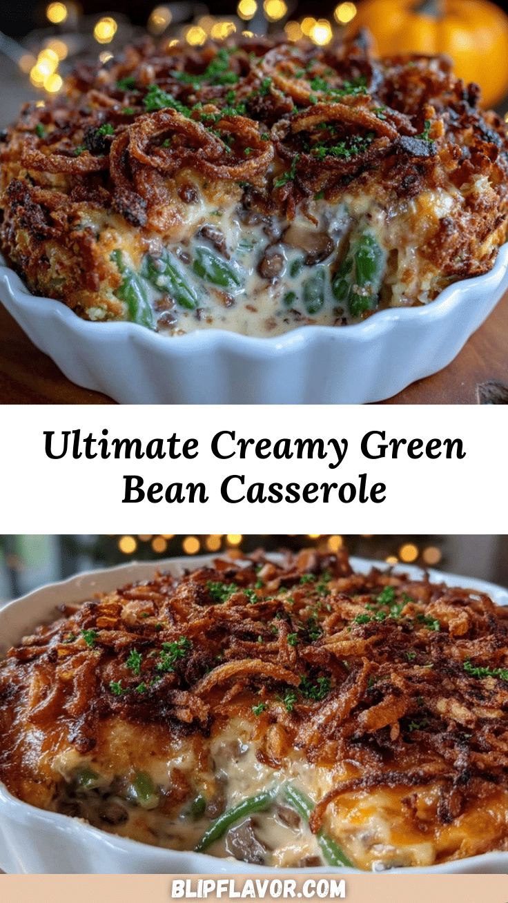 creamy green bean casserole recipe