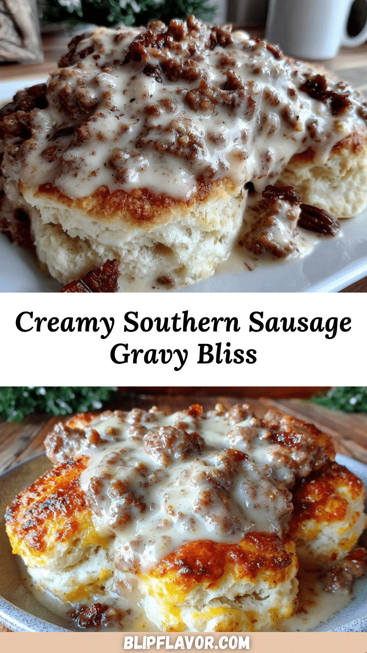 creamy sausage gravy over fluffy buttermilk biscuits recipe