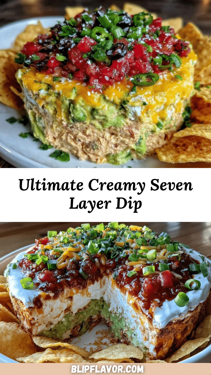 creamy seven layer dip recipe