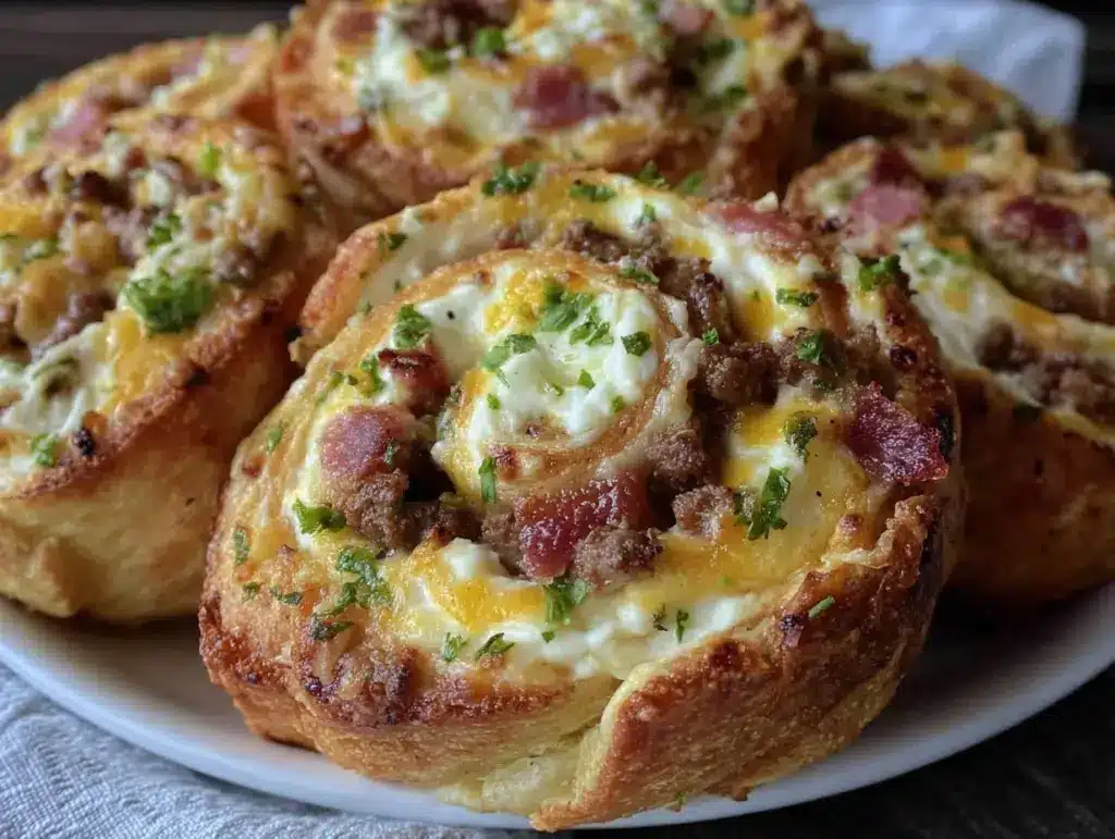 creamy taco pinwheels - featured image